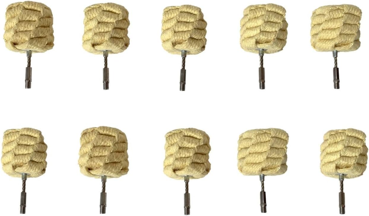 Replacement Fire Fan Wicks for Synergy FlowArts V2 Fire Fans - Crown Knot Wicks - Pack of 10