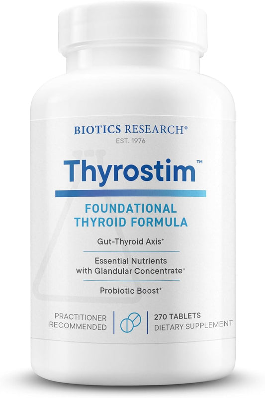 Biotics Research Thyrostim™\u2013Endocrine & Thyroid Support for Women & Men\u2013Supplement Balance Thyroid Hormones, Supports Thyroid Gland, Boost Metabolism, Aid Digestion & Nervous System\u2013270 Tablets