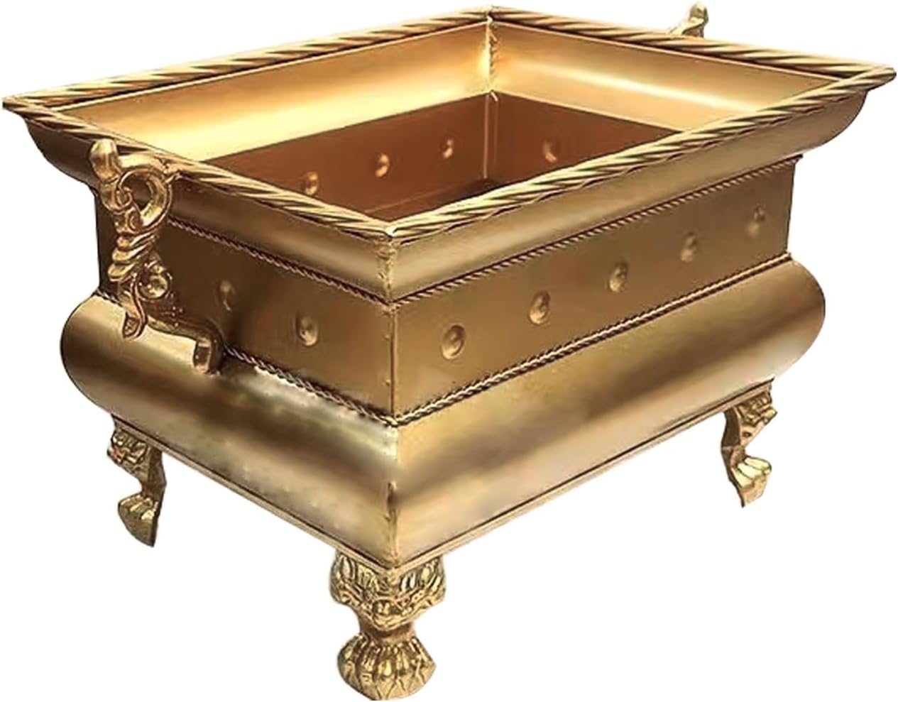 Burn Barrel for Yard Waste, Outdoor Fire Pit, Incinerator, Tabletop Firepit, Raised Legs for Yard Patio Backyard Leaves, Paper, Household Debris(51cm\/20in)