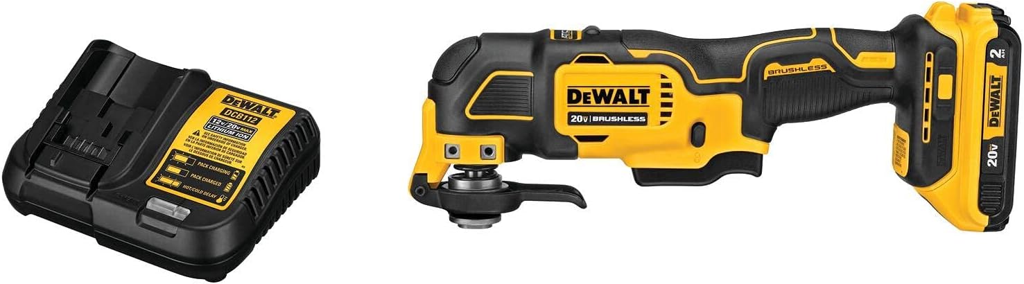 DEWALT DCS354D1R 20V MAX ATOMIC Brushless Lithium-Ion Cordless Oscillating Multi-Tool Kit (2 Ah) (Renewed)