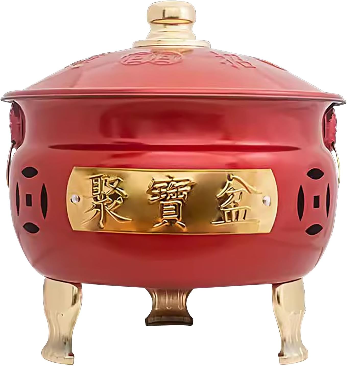 Fire Pit, Burn Cage, Garden Incinerator, Trash Burning Containers, Burn Barrels for Outside, for Paper Leaf Trash(Red)