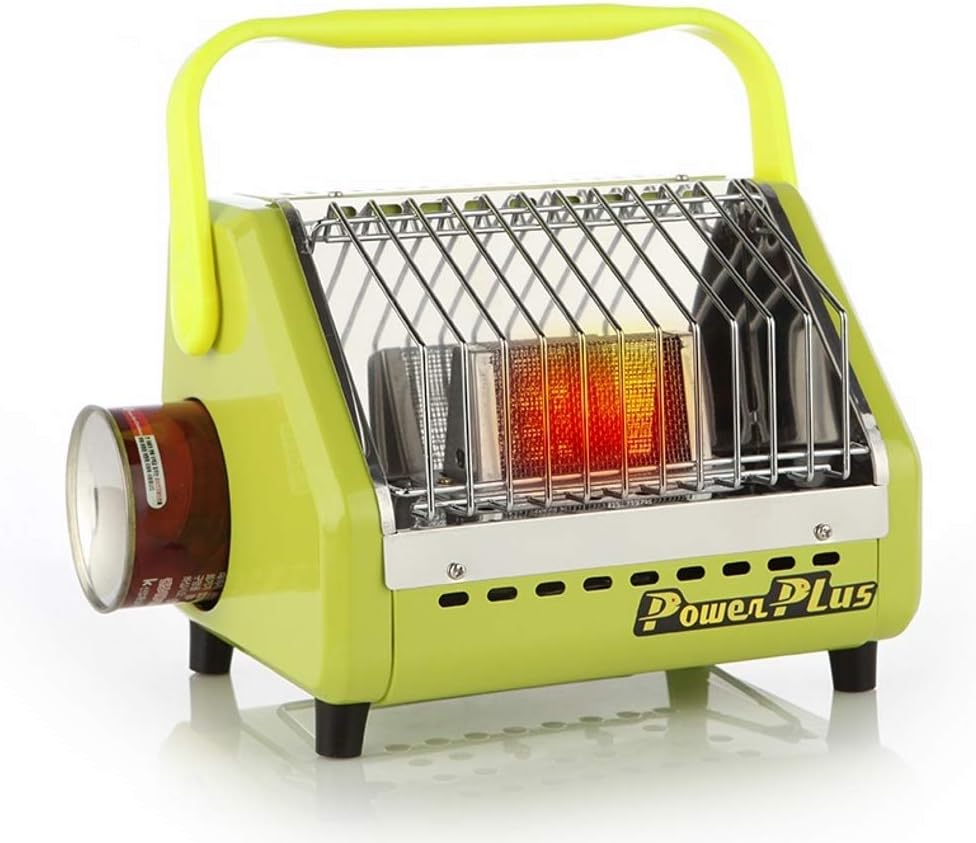 Power Plus PH-1300S Portable Butane Heater, Maximum 8-Hour Use Per Gas, Outdoor Camping and Space Heater