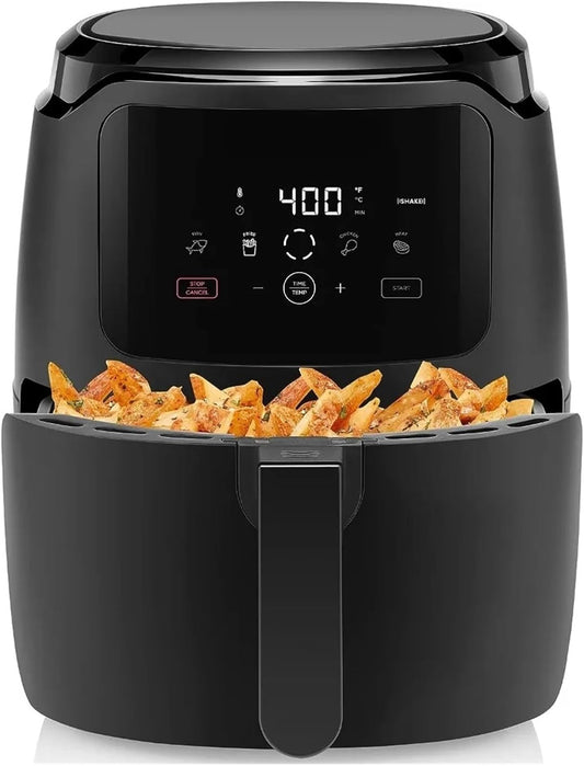 Food essentials and family helpers Smart Air Fryer Oil Free Electric Fryer French Fries Air Fryer Digital Control Preset Chicken Kitchen Household Appliances Air Fryer Smart assistant Enjoy life (Col