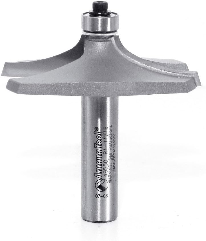 Amana Tool - 49550 Carbide Tipped Table Edge 1-3/4 Radius x 2-3/2 Dia x 5/8 x 1/2" Sha