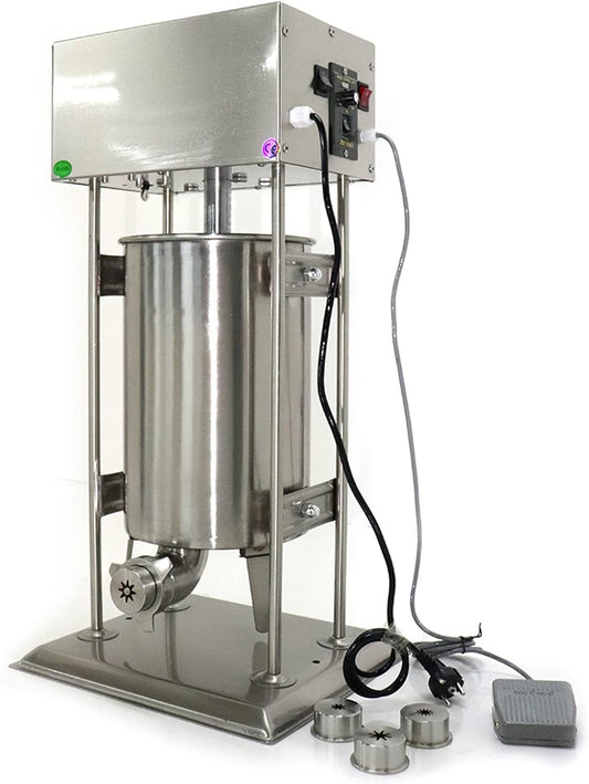 Electric Churros Machine, 15L Vertical Commercial Stainless Steel Churros Donuts Maker Machine, Churrera Churros Machine with Removable Barrel for Hotels Cafes Bakeries