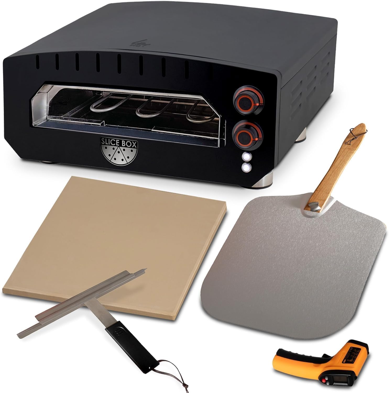 Outdoor Electric Pizza Oven, Countertop Cooking, Heats Up to 750 Degrees, Ready-to-use, Perfect for Indoor and Outdoor Use