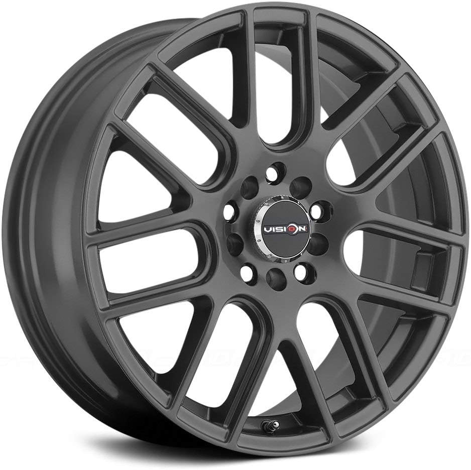 Vision 426 Cross Gunmetal Wheel with Painted Finish (16 x 7. inches /5 x 114 mm, 38 mm Offset)