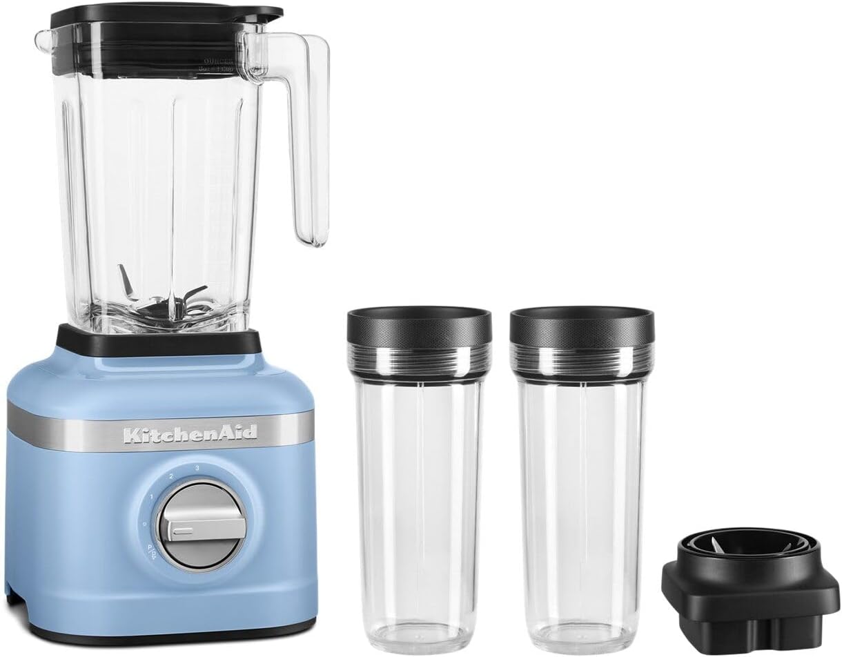 KitchenAid K150 3 Speed Ice Crushing Blender with 2 Personal Blender Jars - KSB1332VB
