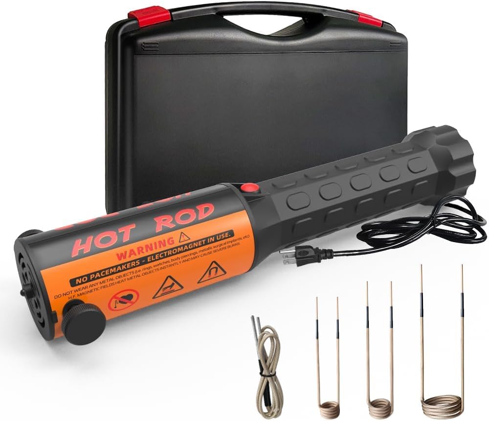 Solary Magnetic Induction Heater Kit - 1100W 110V Induction Bolt Heater with 4 Coil for Rusty Screw Removing, Nut Buster Tool