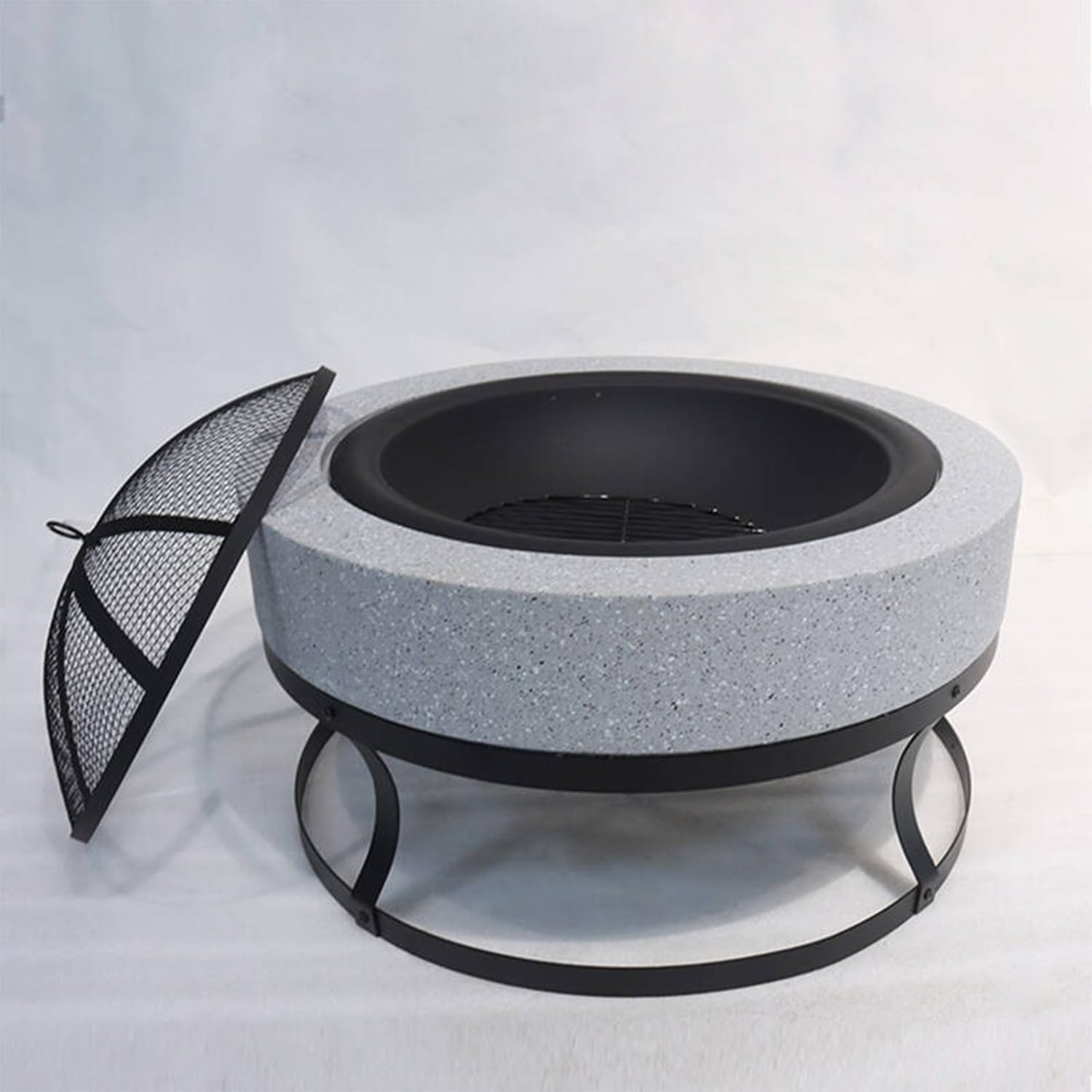 Portable Fire Pit - Compact and Lightweight Wood-Burning Stove for patios, Gardens, Camping, and backyards | Easy-to-Store, Reusable Winter Heater with Safety Guard