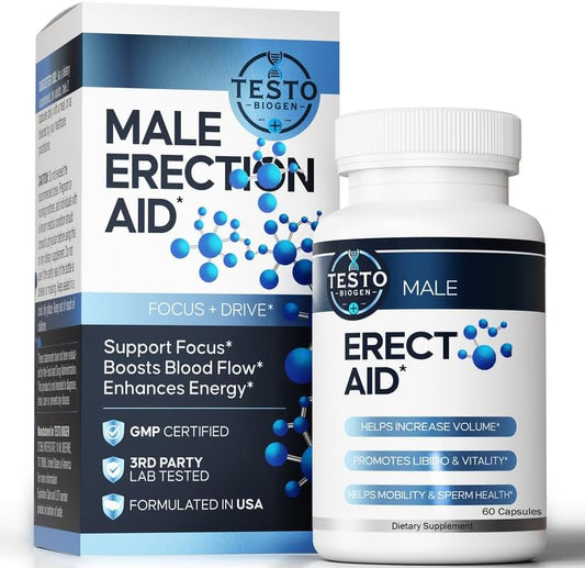 Male Performance & Semen Volume Booster Ultra – Pills for Men 3rd Party Lab Tested | for Fast Acting Blood Flow, Vigor, Drive & Size EnIargement | 60 Capsules