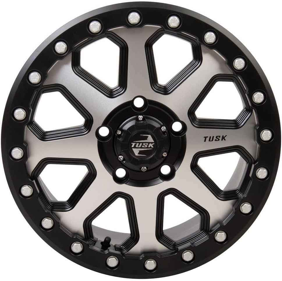 TUSK 5/114.3 (5/4.5) Uinta Beadlock Wheel 15x7 6.0 + 1.0 Machined/Black|RZR|Pro R|