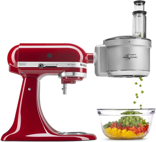KitchenAid Stand Mixer Attachment, Food Processor with Commercial Food Dicing Disc KSM2FPA