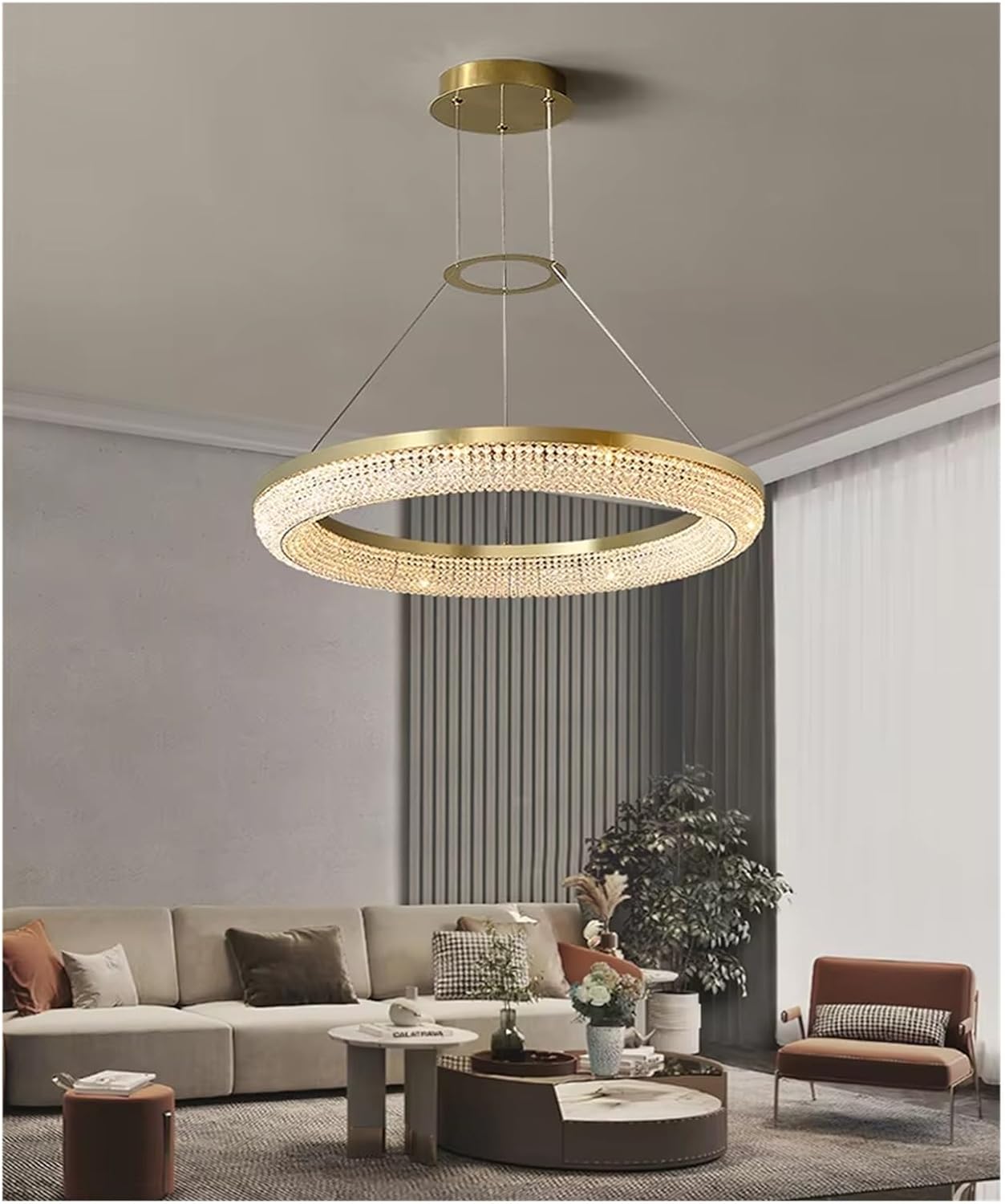 Modern Round Led Ring Light Luxury Ceiling Chandeliers for Dining Room Hanging Lamps Home Decor Appliance ﻿,Modern Pendant Light