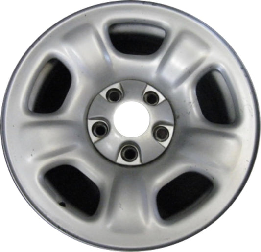 16" 16x7" Reconditioned Genuine Factory OEM Silver Steel Wheel Rim for Jeep Liberty 2002-2007 | 9040