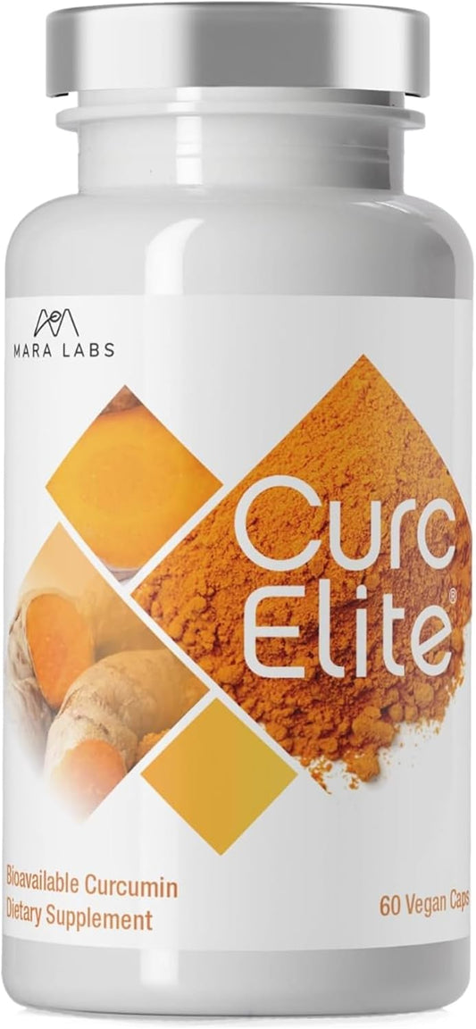 Mara Labs CurcElite Curcumin | Turmeric Extract 95% Curcuminoids | Vegan, No Fillers, and Non-GMO | 60 Vegan Capsules