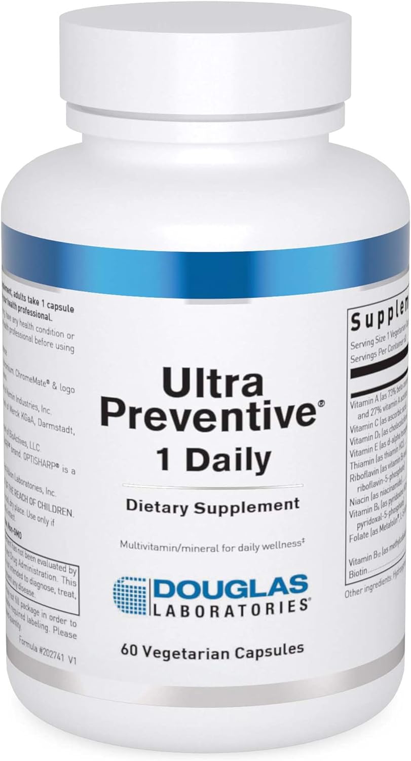 Douglas Laboratories Ultra Preventive 1 Daily | Multivitamin and Mineral Supplement to Support Energy Production, Immune Function, and Overall Health* | 60 Capsules