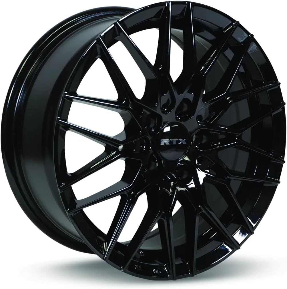 RTX V20 Custom Wheel - 16x7, 40 Offset, 5x114.3 Bolt Pattern, 73.1mm Hub - Gloss Black Rim