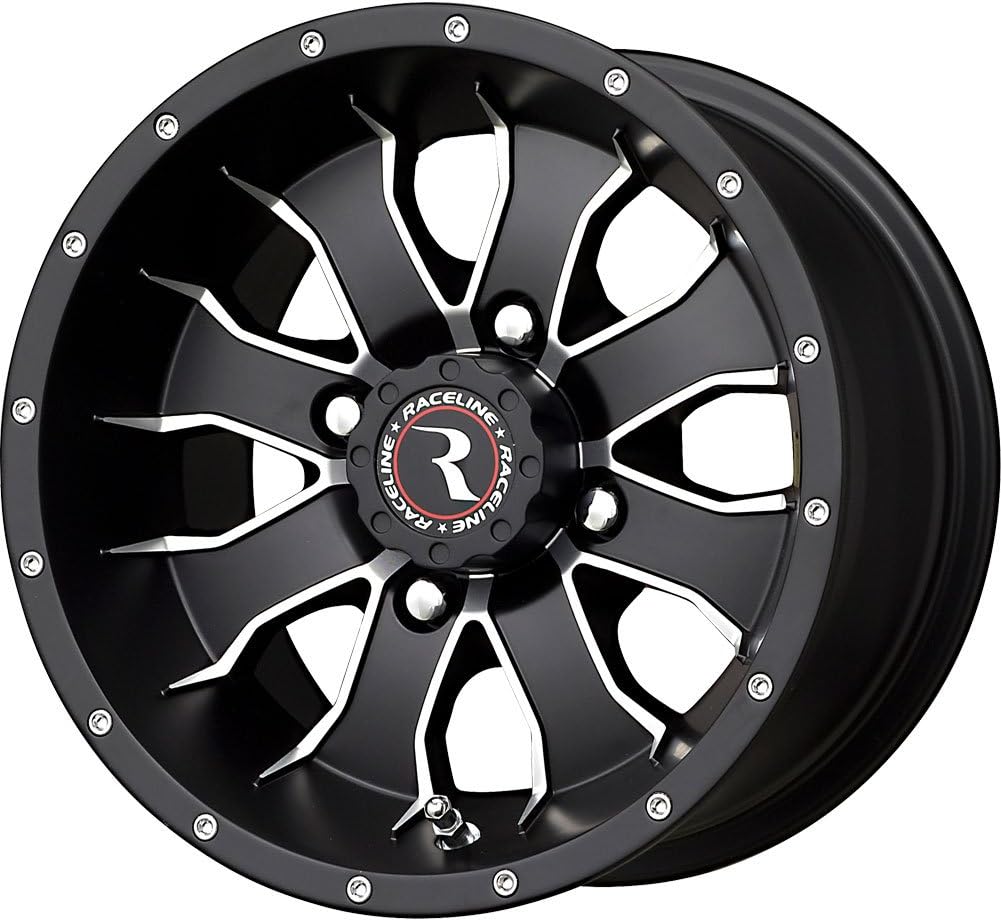 Raceline Mamba Black Wheel with Machined Face Finish (14x7"/4x156mm)