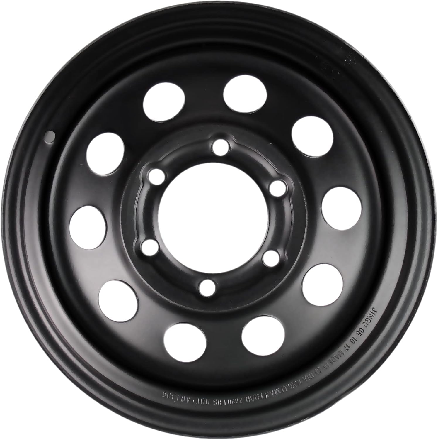 eCustomrim Trailer Rim Wheel 15X6 15" Black Modular 6 Lug