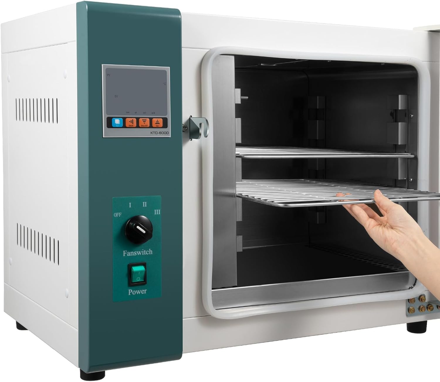 110V 1000W Lab Oven Digital, 12Gal Capacity Drying Oven,101-0AB Convection Oven, Plate Stainless Steel Thermostatic Electric Incubator Box, Forced Air Laboratory Constant Temperature