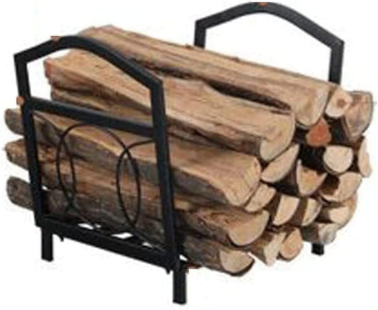 Firewood Holder Firewood Rack Stand Metal Wood Pile Storage Firewood Holder Heavy Duty Logs Holder for Outdoor Indoor Wood Log Store,