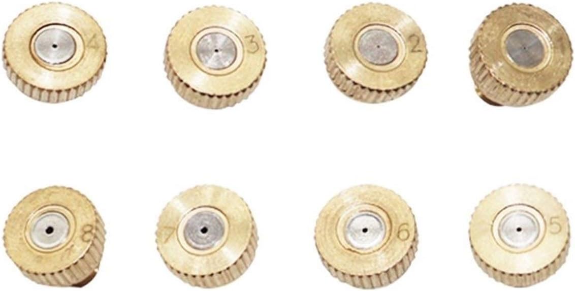 100pcs brass misting nozzles low pressure mister nozzle atomizing misting sprayer fog nozzles for garden humidification outdoor cooling dust control landscaping thread unc 10 24 size 0 3mm