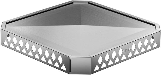 Breeo Base X24 (25.6 Inch) - Fire Pit Mat for Deck Protection - Multi Surface Safe - Superior Heat Protection and Airflow - Stainless Steel Fire Pit Accessory for Outside & Outdoor Surfaces - USA Made