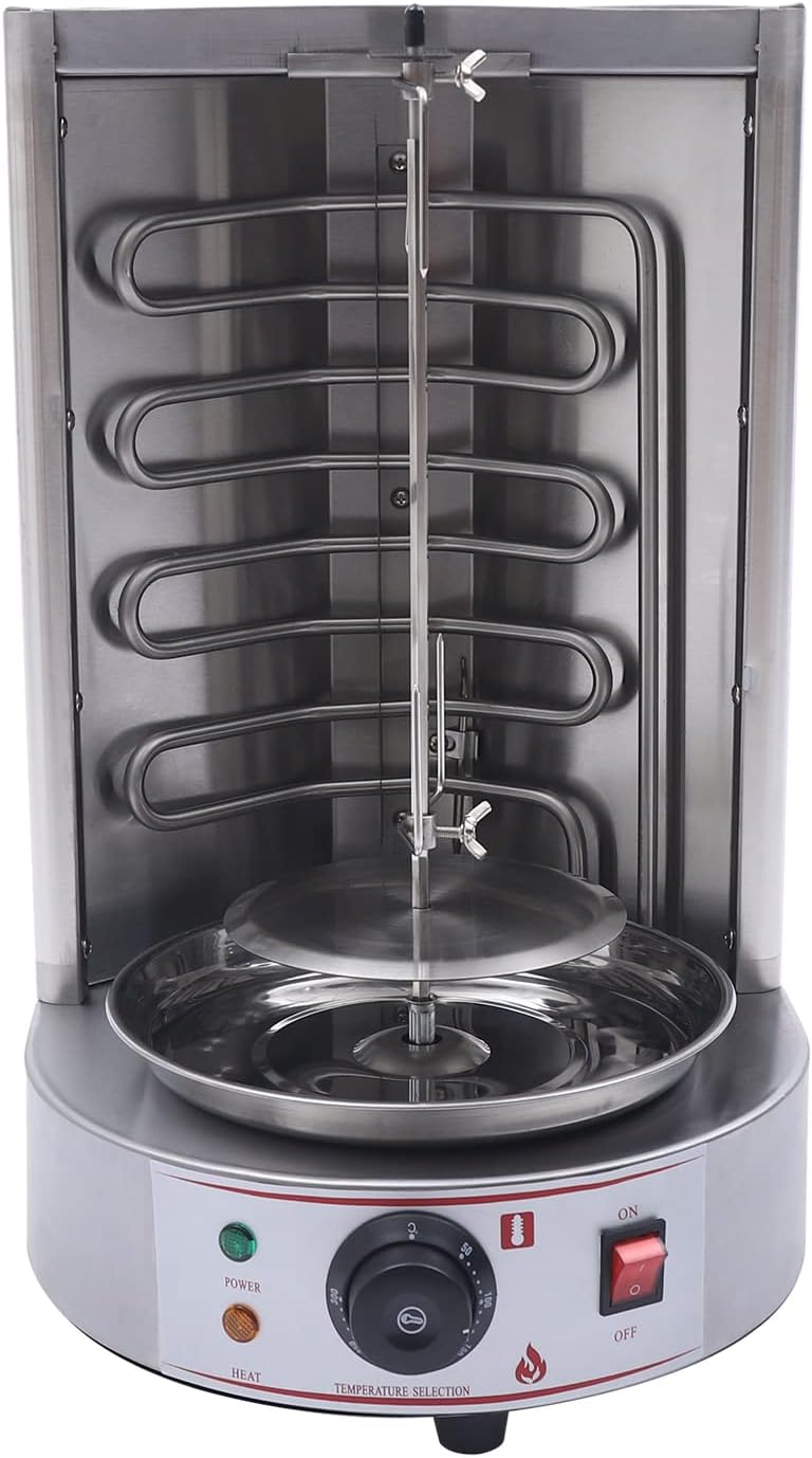 Grill Machine Temperature Range 50-300℃ Multi-Function Rotisserie Oven Turkey Broil Roasting Kebab Rack with Two Heating Pipes