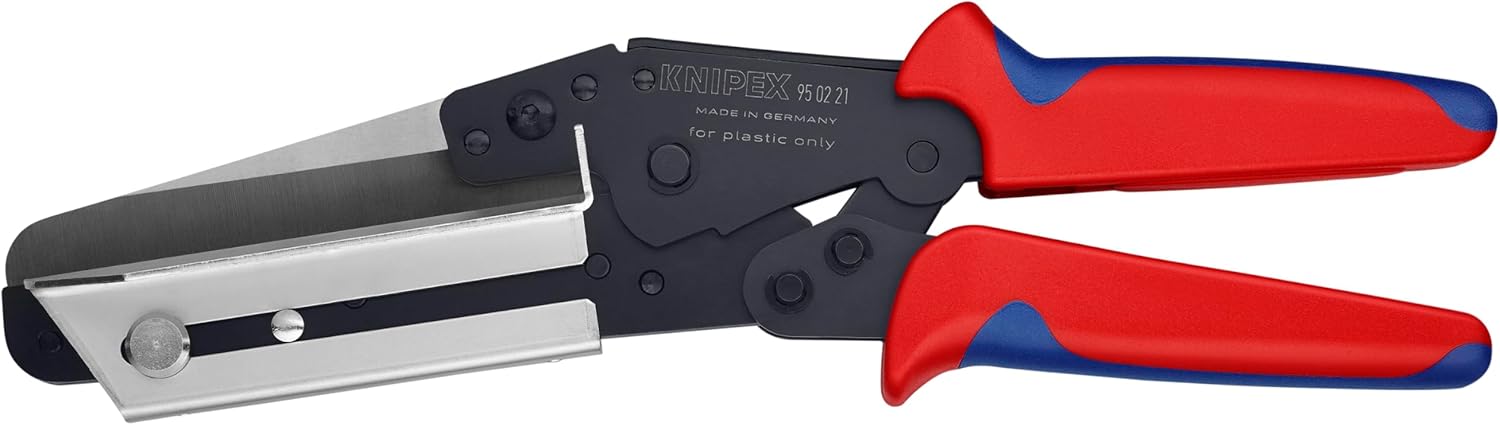 KNIPEX Vinyl Shears for Cable Ducts, Red