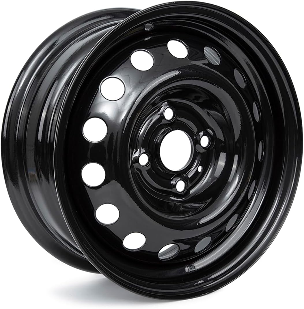 KORENJUL for Hyundai Accent 2006-2017 Wheel Rim Black 14X5.5 inch Wheels 4 Lug Steel Directly Replacement Wheel
