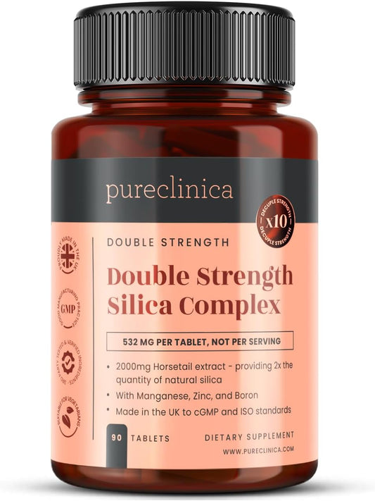 Double Strength Silica Complex \u2013 3 Month Supply! (2000mg Horsetail Extract x 90 Tablets)