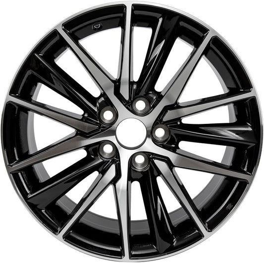 New 18 inch rims Single 18x8 inch Alloy Wheel Rims for Toyota camry 2018 2019 2020 2021 2022 machined Black OEM Factory Replacement wheel Rims\u200E ALY69133U45N