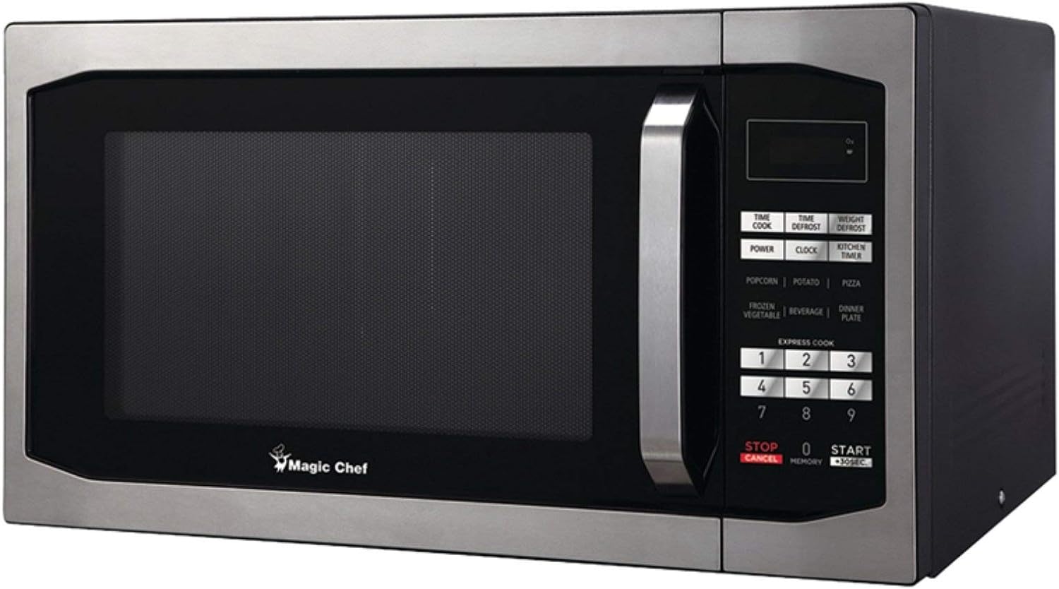 Magic Chef MCM1611ST 1.6 Cubic-Ft Countertop Microwave Stainless Steel