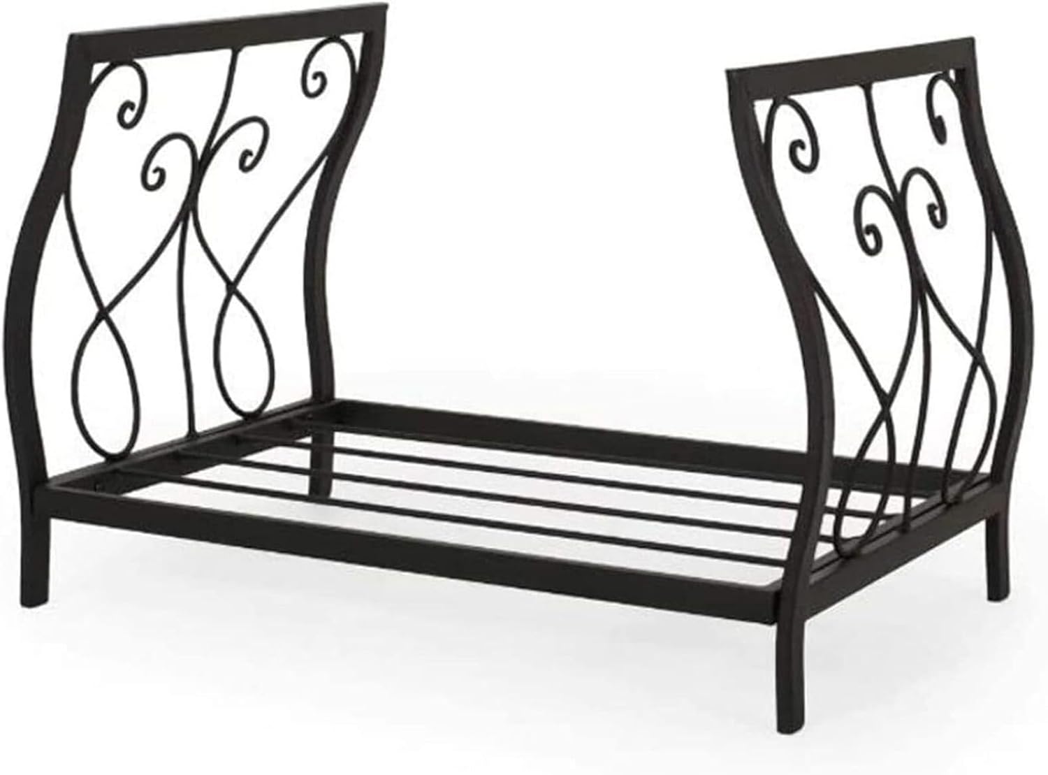 Outdoor Firewood Rack with Steel Construction and Heavy Duty Holder for Wood Storage,