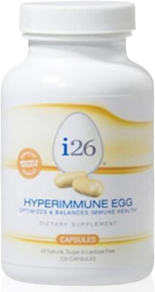 Youngevity i26® Hyperimmune Egg Capsules – Immune and Digestive Support – Hyperimmune Egg Powder Supplement – Non-GMO, Gluten-Free, Lactose-Free, 135 Capsules