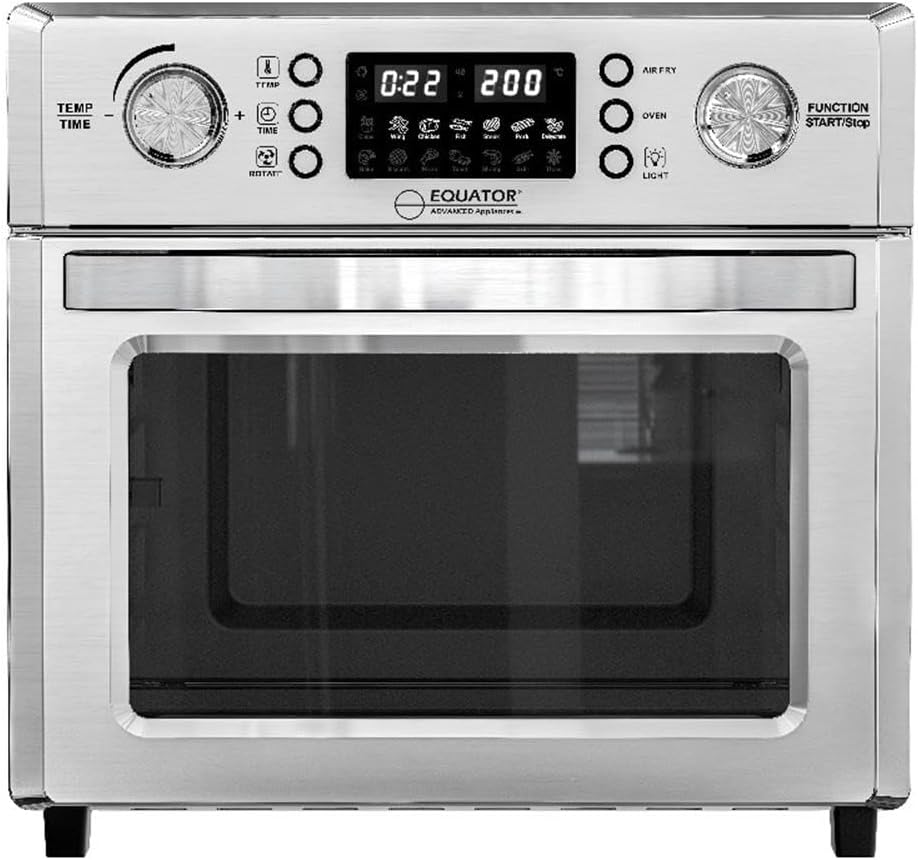 Pemberly Row 5-in-1 Air Fryer Convection Oven Pizza Oven Grill and Dehydrator