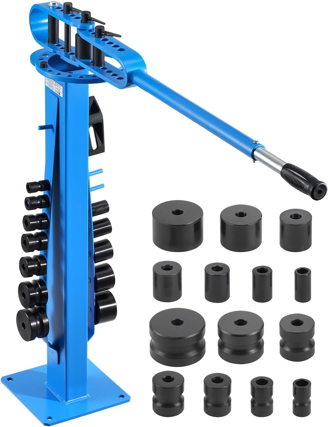 VEVOR Manual Bending Machine, Pipe Tube Bender with 14 Bending Dies, 200° Heavy-Duty Tube Bending Tool for Copper Aluminum Iron Pipes, Ideal for HVAC Air Conditioning Refrigerator Auto Repair