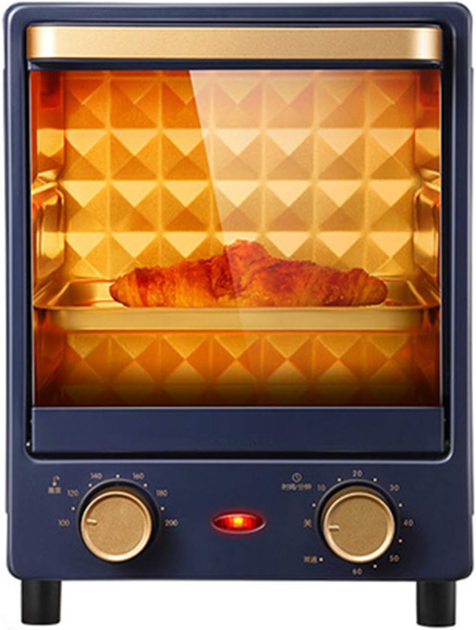 Electric Oven 12L Vertical Multi-Function Household Mini Oven Toaster Mirror Glass Insulation Explosion-Proof for Baking Cake Pizza