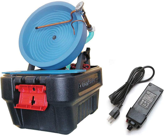 Desert Fox Automatic Gold Panning Machine - Variable Speed - Gold Mining Equipment (Desert Fox + 5 amp Power Supply)