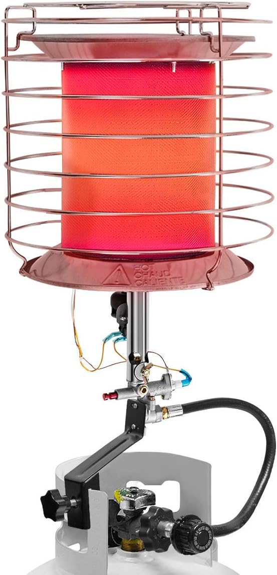 COSTWAY Propane Tank Top Heater, 42,000 BTU Portable Gas Tank Heater with Tip-Over Safety Auto Shut-Off Switch, 360 Degree Propane Heater for Indoor Outdoor Patio Garage Camping
