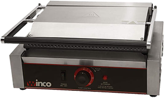 Winco EPG-1 Italian Style Panini Grill, electric, countertop single
