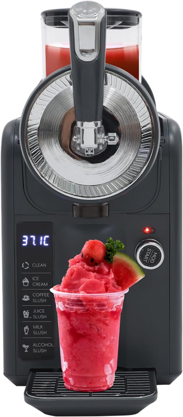 GALAXYWAY Slushie Machine, 1.8L\/0.48Gal Slushie Maker Frozen Drink Machine with 5 Modes Frozen Drink Maker for Home, No Ice Needed, Led Display, 10.04-31.93℉ Working Temperature