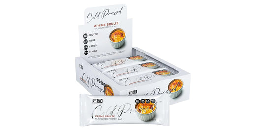 Fibre Boost Cold Pressed Creme Brulee flavoured Protein Bar
