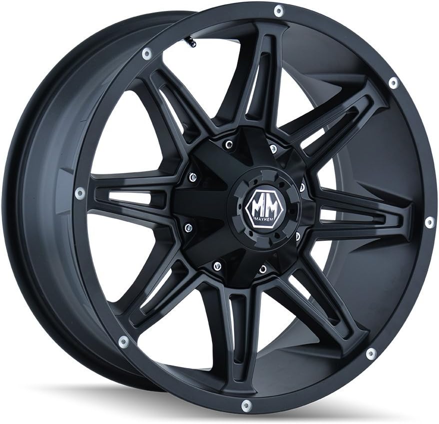 Mayhem Rampage 8090 Wheel with Matte Black Finish (18x9"/10x114.3mm)