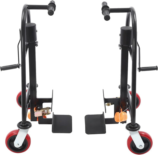 Manual Furniture Move Tool, 1300lbs Split Design Heavy Duty Moving Tool Set Refrigerator Handling Equipment for Moving Offices (Black)