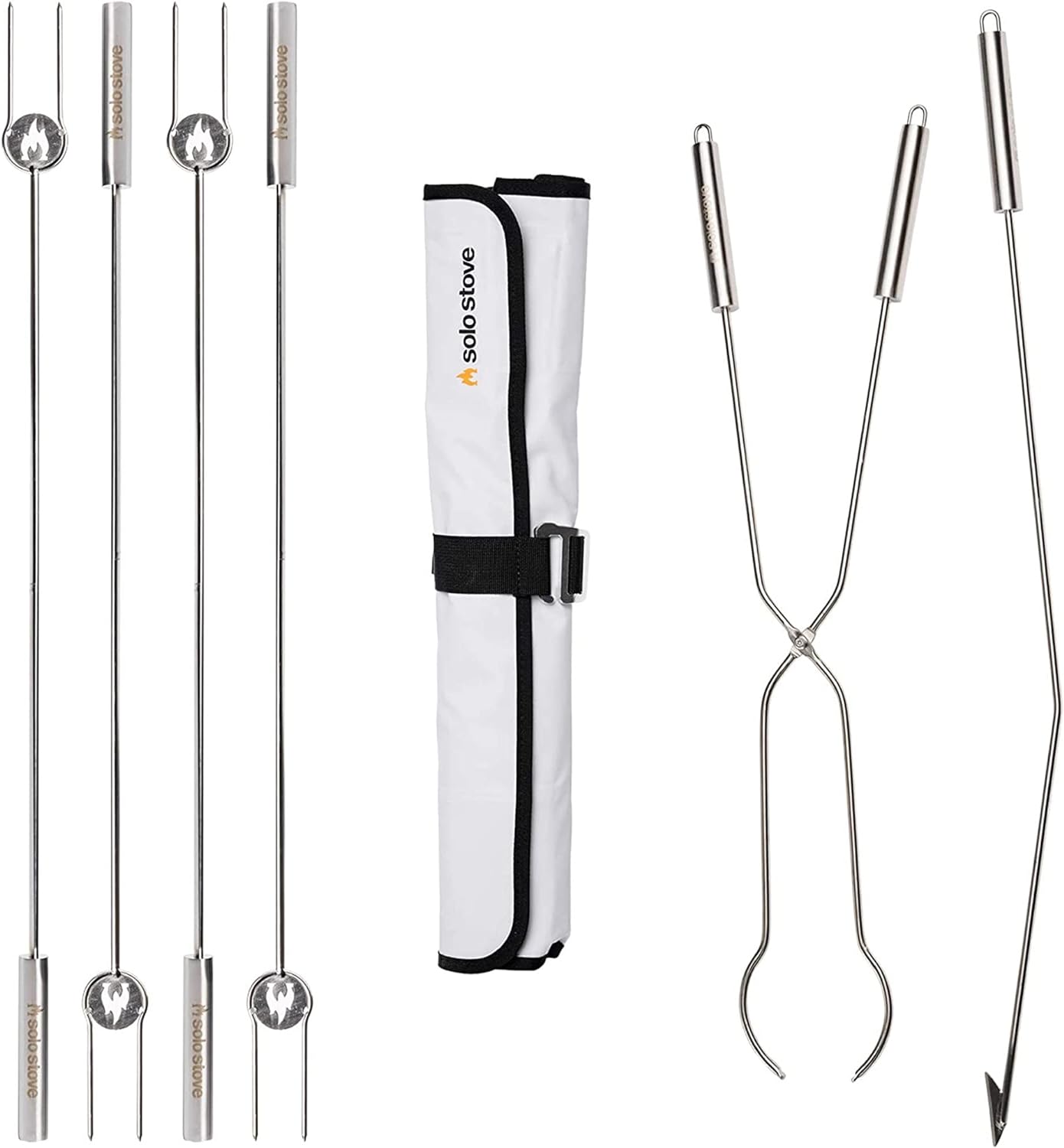 Solo Stove Roasting Sticks and Fire Pit Poker - Firewood Accessories for Outdoor and RV Fire Pits