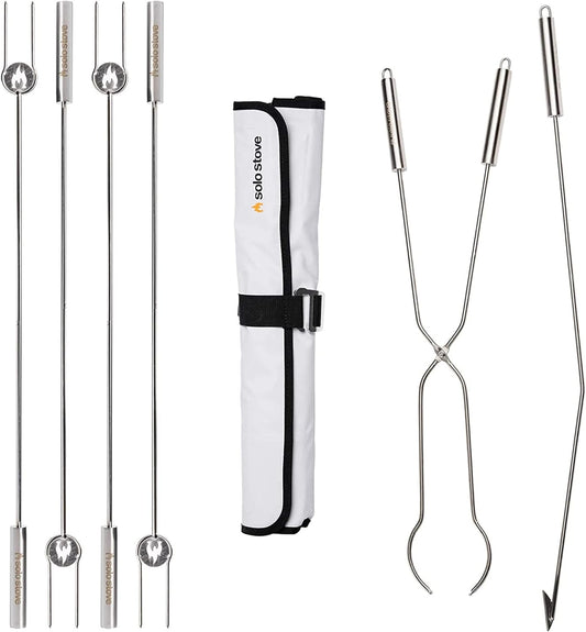 Solo Stove Roasting Sticks and Fire Pit Poker - Firewood Accessories for Outdoor and RV Fire Pits