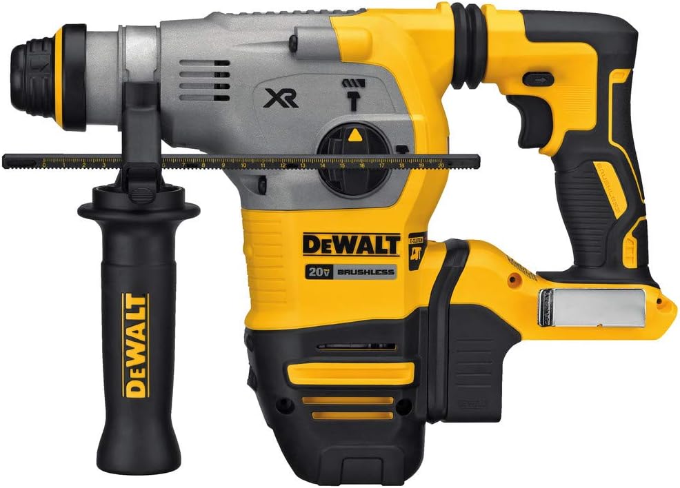 DEWALT DCH293B 20V Max XR Brushless 1-1\/8\u201D L-Shape SDS Plus Rotary Hammer Drill (Tool Only)