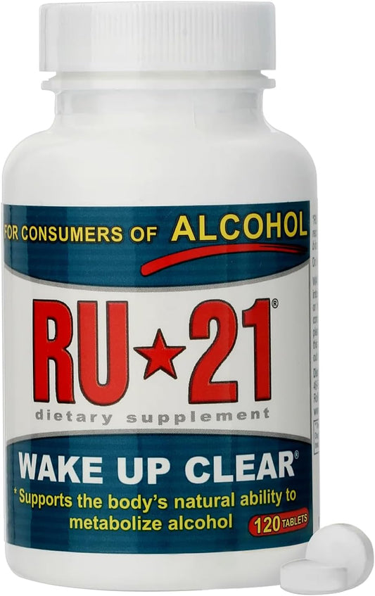 RU-21 The Supplement for When You Want to Drink & Go to Work The Next Morning | Feel Better After Celebrating & Support Your Liver | Trusted for 23+ Years | Made in USA (120 Pills, 60 Servings)